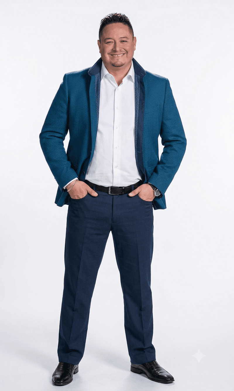 DJ Serrato in suit - Phoenix's number one rated DJ for weddings and events